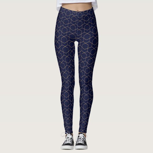 Asian Art Pattern Leggings  レギンス (正面)