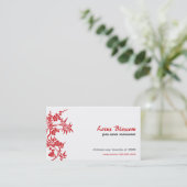 Asian Blossom Business Card 名刺 (スタンド正面)