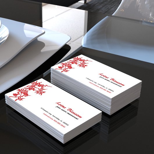 Asian Blossom Business Card 名刺