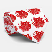 Asian Butterfly Japanese Kamon Design ネクタイ (ロール)
