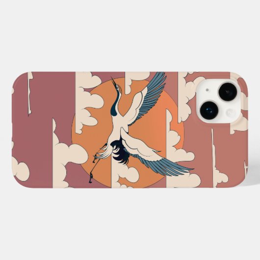 Asian Crane In Flight Case-Mate iPhoneケース (裏面 (横))