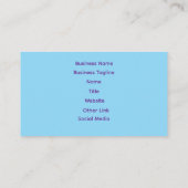 Asian Fashionista with Bob  名刺 (裏面)