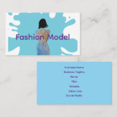 Asian Fashionista with Bob  名刺 (正面/裏面)