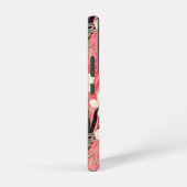 Asian Floral Pink Peach White Chinoiserie Monogram Samsung Galaxyケース (右側面)