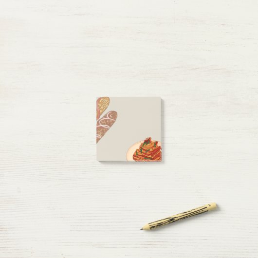 Asian Food 16 Sticky Notes ポストイット (デスク上)