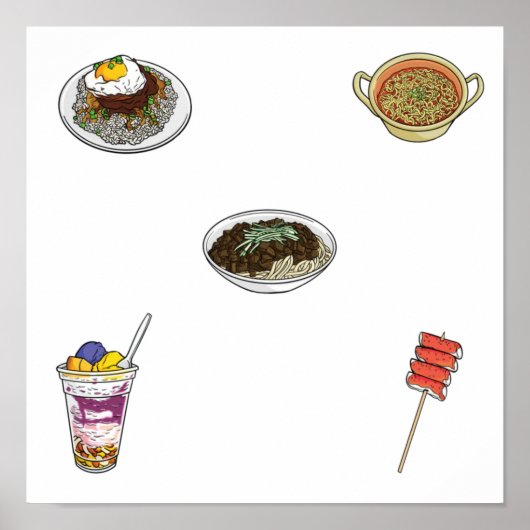 Asian food collection ポスター (正面)