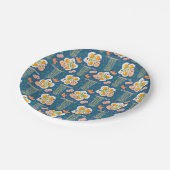 Asian Food Illustration Paper Plates with Ramen  ペーパープレート (アングル)