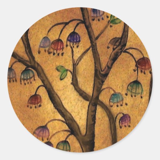 Asian Girl / 中国の日本の金ゴールド（その他のオプション） –  ラウンドシール (正面)