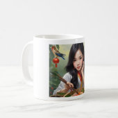 (Asian girl I) Classic Mug, 11 oz コーヒーマグカップ (正面左)