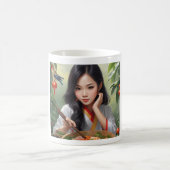 (Asian girl I) Classic Mug, 11 oz コーヒーマグカップ (中央)