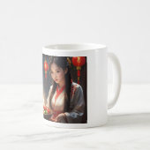 (Asian Girl II) Classic Mug, 11 oz コーヒーマグカップ (正面右)