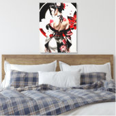 Asian Girl_Kimmo_SaMario_Eventsスタイル キャンバスプリント (インサイチュ (寝室))