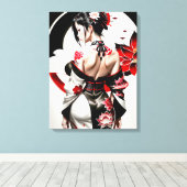 Asian Girl_Kimmo_SaMario_Eventsスタイル キャンバスプリント (インサイチュ (ウッドフロア))