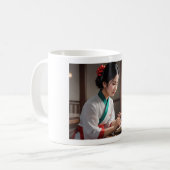 (Asian Girl VII) クラシックマグカップ 330ml コーヒーマグカップ (正面左)