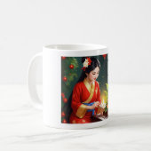 (Asian Girl VIII) Classic Mug, 11 oz コーヒーマグカップ (正面左)