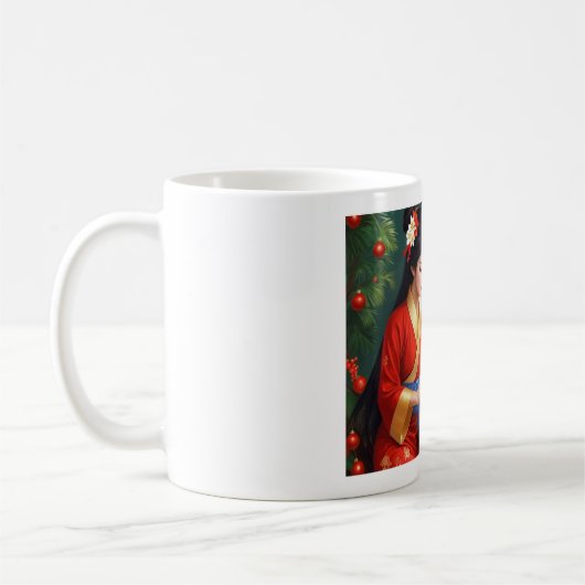 (Asian Girl VIII) Classic Mug, 11 oz コーヒーマグカップ (左)