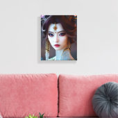 Asian Goddess Ai Generated Art キャンバスプリント (インサイチュ (リビング))