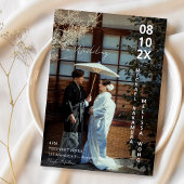 Asian Japanese concept photo wedding  招待状
