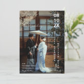 Asian Japanese concept photo wedding  招待状 (スタンド正面)