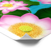 Asian Lotus Gardenポスター ポスター (角)