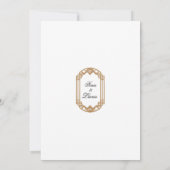 Asian Lotus Tea Ceremony Wedding Invitation 招待状 (裏面)