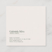 Asian Pine Tree Garden Serene Waterscape Artistic スクエア名刺 (裏面)