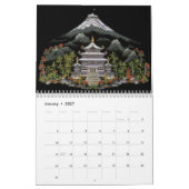 Asian Silk Embroidery Art – 2026 Calendar カレンダー (1月 2027)