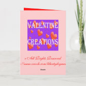 ASIAN VALENTINES DAY GREETING CARDS & NOTECARDS シーズンカード (裏面)