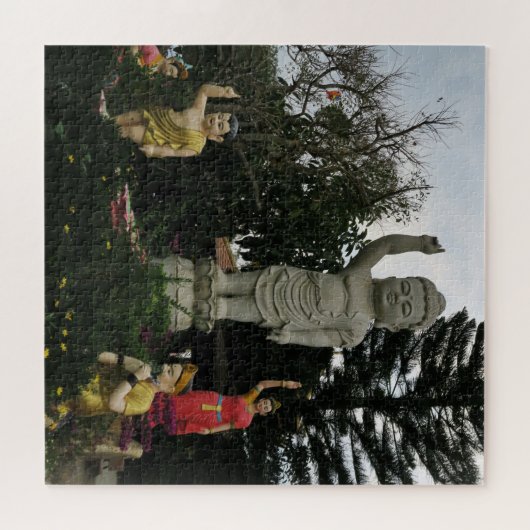 asian, vietnamese, art, sculpture, buddha, ジグソーパズル (横)