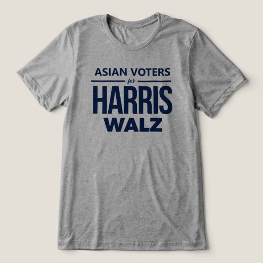 Asians for Harris Walz トライブレンドＴシャツ (デザイン正面)
