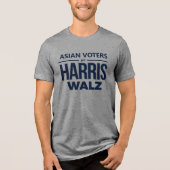 Asians for Harris Walz トライブレンドＴシャツ (正面)