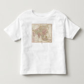 AsiaPanoramic MapAsia 4 トドラーTシャツ (正面)