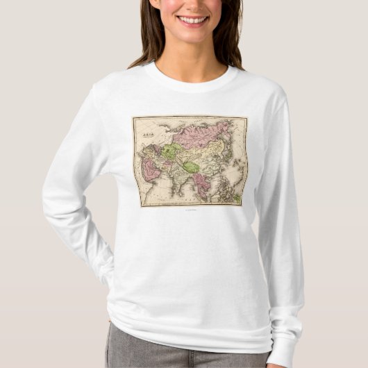 AsiaPanoramic MapAsia 8 Tシャツ (正面)