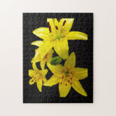 Asiatic Lilies on Black ジグソーパズル (縦)