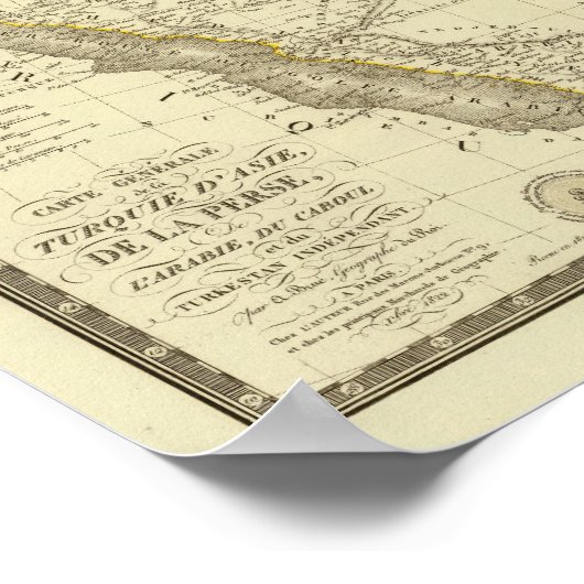 Asiatic Turkey, Persia, Arabia, Kabul ポスター (角)