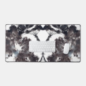 Asiatische Kunst mit Lotusblätter Motiv デスクマット (キーボード&マウス)