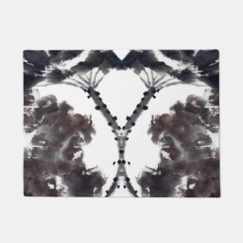 Asiatische Kunst mit Lotusblätter Motiv ドアマット