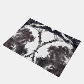 Asiatische Kunst mit Lotusblätter Motiv ドアマット (アングル)