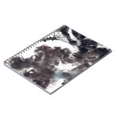 Asiatische Kunst mit Lotusblätter Motiv ノートブック (左側)