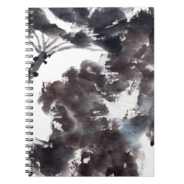 Asiatische Kunst mit Lotusblätter Motiv ノートブック