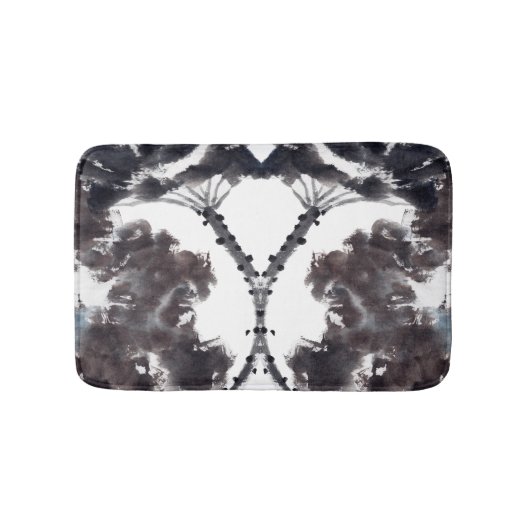 Asiatische Kunst mit Lotusblätter Motiv バスマット (正面)