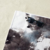 Asiatische Kunst mit Lotusblätter Motiv ビーチタオル (インサイチュ)