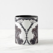 Asiatische Kunst mit Lotusblätter Motiv マグカップ (中央)