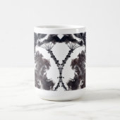 Asiatische Kunst mit Lotusblätter Motiv モーフィングマグカップ (中央)