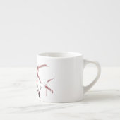 Asiatische Kunst mit Schnecke und Rotem Bambus エスプレッソカップ (右)