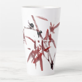 Asiatische Kunst mit Schnecke und Rotem Bambus カフェラテマグ