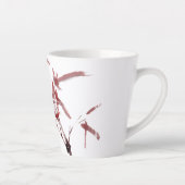 Asiatische Kunst mit Schnecke und Rotem Bambus カフェラテマグ (右)