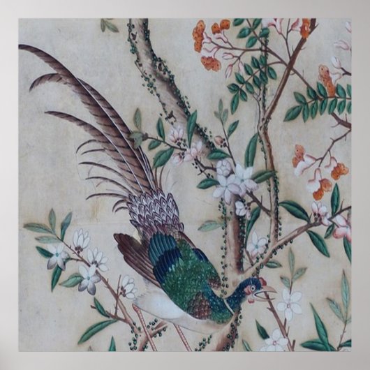 Asiatisches Tapeten Muster ポスター (正面)