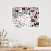 " Asien: 1937/45 - Geschichtskarte v. Pazifikkrieg ポスター (キッチン)