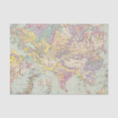 Asien uのユーロパ-アジアおよびヨーロッパの地図書の地図 薄葉紙 (正面)